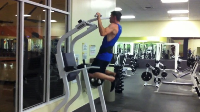Weighted pull ups