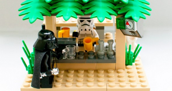Lego Darth Vader at Bar