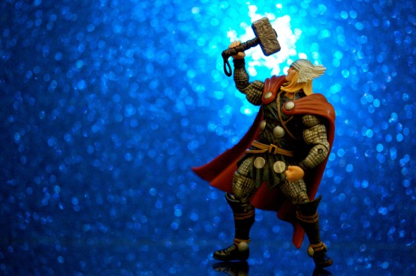 Thor Working Out Thor Action Figure doing overhead press