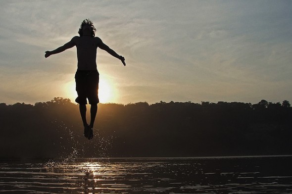 jumping sunset jumping sunset