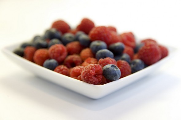 Healthy Berries, blueberry and raspberry