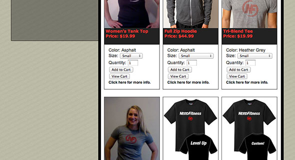 Nerd Fitness Store