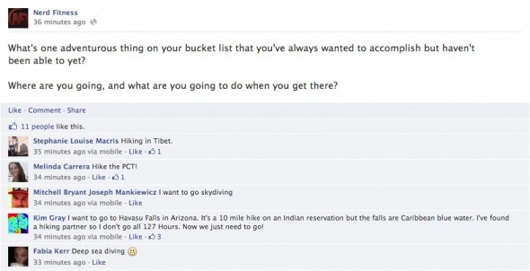 bucket list