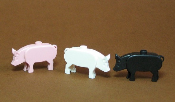 lego pigs and nitrite bacon Lego Pigs